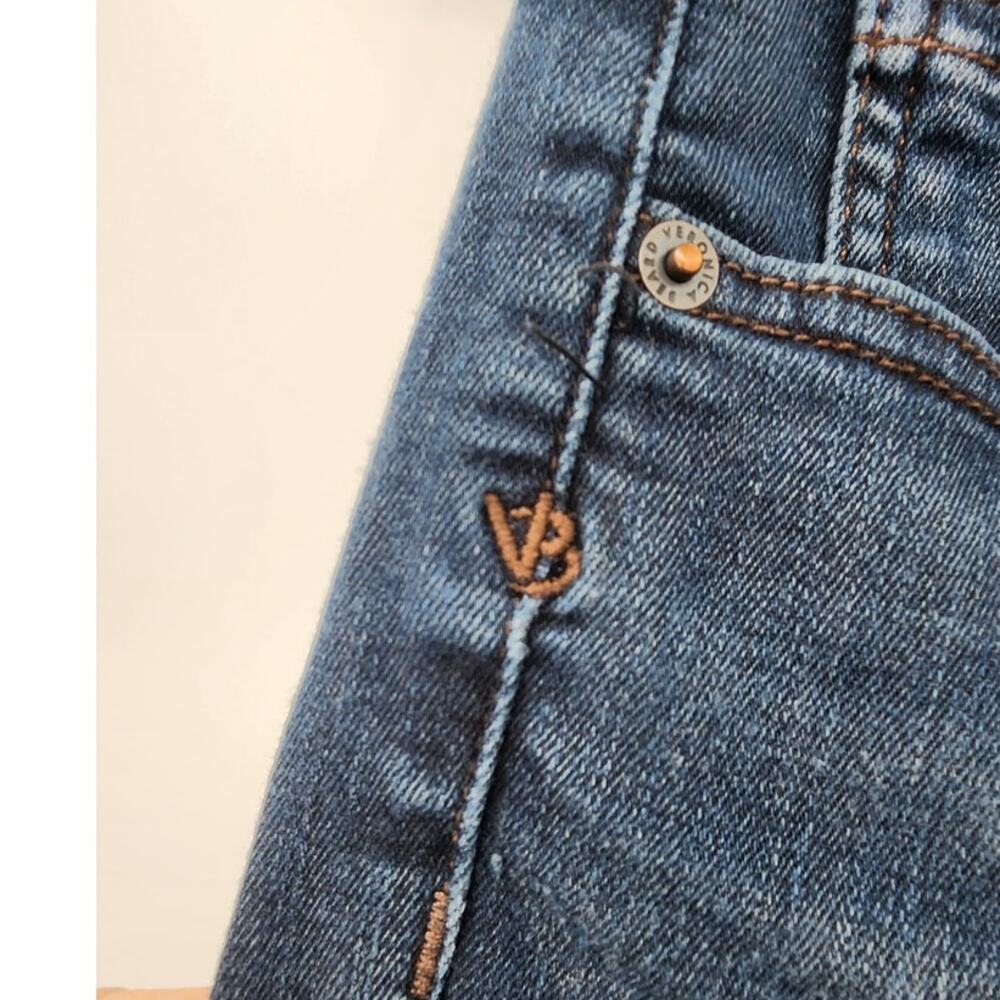 Veronic Beard Carly Kick Flare High Rise Jeans Dark Wash Stretch Size 28 - Picture 6 of 15